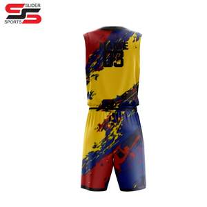 Maillot de basket-ball de l'équipe universitaire Uniforme de basket-ball à sublimation personnalisée Designs vêtements de sport - Product Image 2