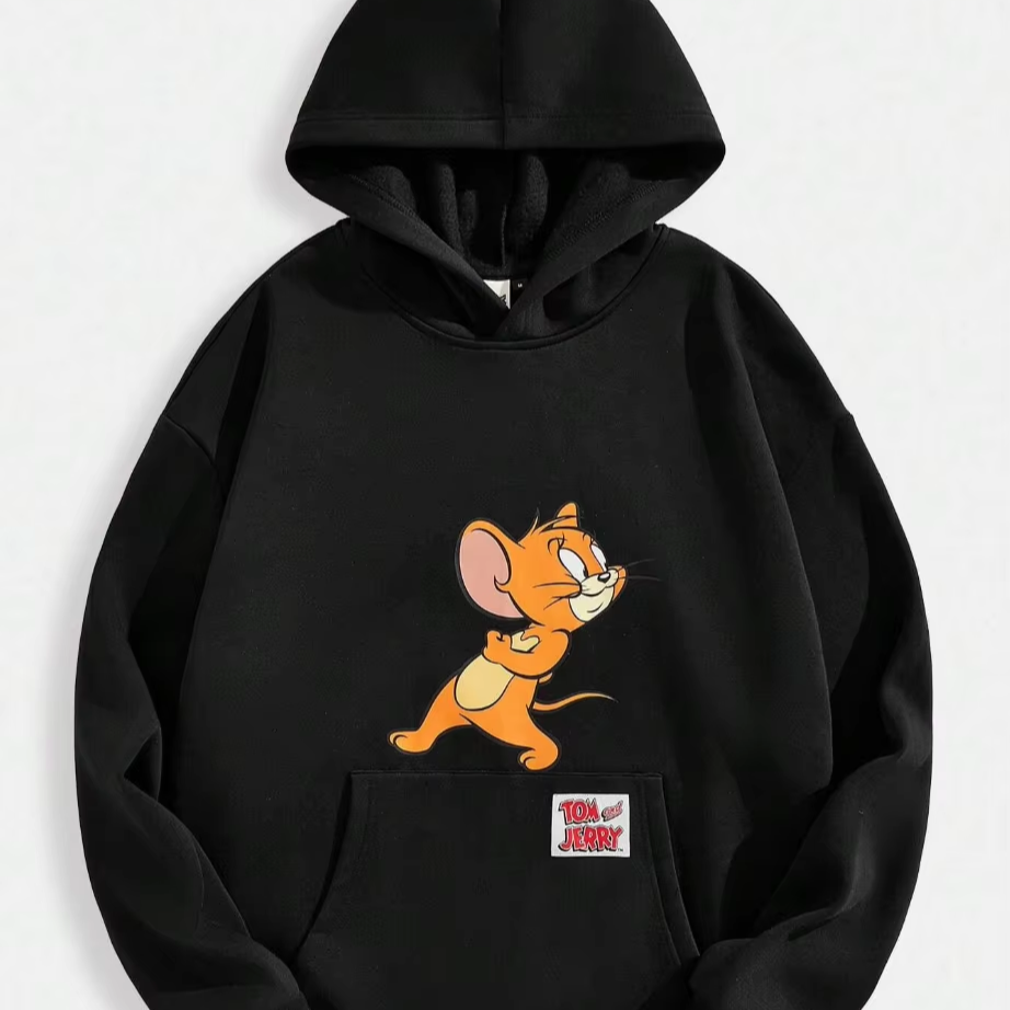Shop Tom and Jerry Hoodies Stylish Warm Clothing