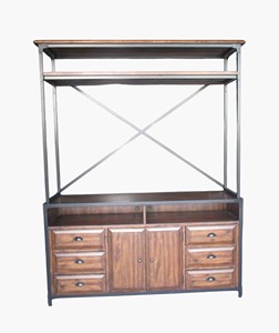 MUEBLE DE NOGAL MATTEO MEDIA HUTCH para sala de estar, cocina, dormitorio - Product Image 3