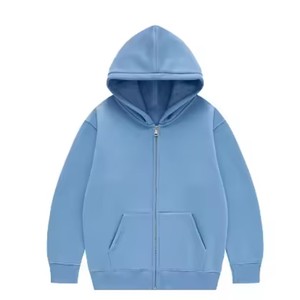 Sweat à capuche zippé pour homme Elite, 100% coton, tissu molletonné lourd, coupe classique, double fermeture éclair, OEM, haute qualité - Product Image 1