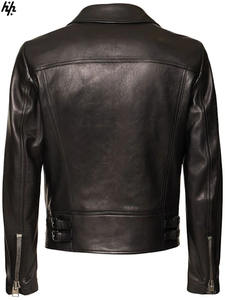 Chaqueta de Cuero Urbana de Moda, Exterior de Lana Suave y Duradera, Resistente al Viento, Transpirable, Cuello Alto, Herrajes Plateados - Product Image 4