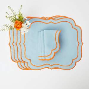 Mantel Individual de Lino Tejido de Lujo Europeo, Borde con Flecos Naturales, Hecho a Mano, Elegante Decoración de Mesa para Bodas, Color Personalizado, Reutilizable - Product Image 1