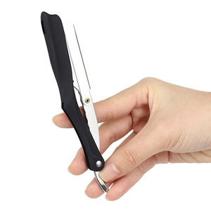 Rasoir pliable en acier inoxydable de haute qualité pour hommes coupe droite gorge-Durable et caractéristique de sécurité Stock à bas prix - Product Image 1