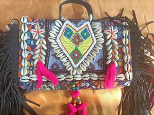 Bolso de mano hecho a mano con cuentas para compras nocturnas, bolso de mano, bolso de mensajero de estilo bohemio para mujer, borla de moda India - Product Image 4