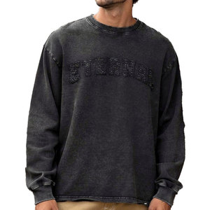 T-shirts brodés déchirés pour hommes, de qualité supérieure, à la mode, avec logo et style personnalisés - Product Image 1