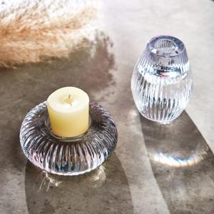 Porte-bougie en verre de haute qualité, élégant centre de table, accent décoratif élégant, ambiance romantique et ambiance conviviale pour la maison - Product Image 1