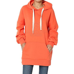 Sudaderas Largas de Invierno para Mujer, 100% Algodón, Color y Talla Personalizados, Logotipo Frontal, Diseño Más Reciente de 2025 - Product Image 1
