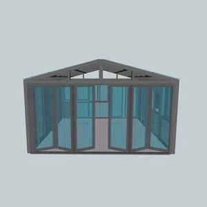 Design moderne personnalisé Maison extérieure en <span class=keywords><strong>aluminium</strong></span> autoportante en verre Véranda de jardin d'hiver Véranda avec toit trempé - Product Image 6