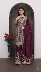 Salwar Kameez de qualité supérieure pour femme, haut long élégant avec dupatta brodé, disponible au prix d'exportation - Product Image 6