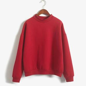 Nouveau design Sweatshirts surdimensionnés en coton pour femmes Vêtements décontractés Femme à la mode Sweatshirts pour femmes Sweatshirts solides pour femmes - Product Image 5