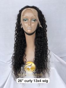 150% 180% Densité Brut Naturel Bouclés Perruque Brésilienne Cheveux Humains Transparent Pour Les Femmes Noires Directe De L'Inde Extension Remy Vendeur - Product Image 6