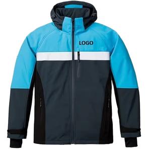 Vestes de randonnée pour hommes, taille régulière, softshell respirant, grande taille, imprimé, pour l'extérieur - Product Image 6