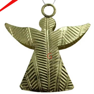 Decorative Brass <b>Small</b> Size Metal Angel Tree Hanging Ornament - Product Image 1