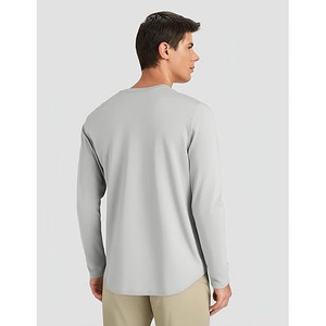 T-shirts à manches longues unisexes Kadia pour hommes, printemps/été, 180g, 100% coton, respirant, col rond, coupe ample décontractée - Product Image 3