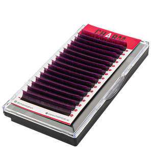 Cinta de pegamento personalizada bandejas de extensiones de pestañas de colores de dos tonos ligeros suministros de extensiones de pestañas de alta calidad pestañas postizas OEM - Product Image 3