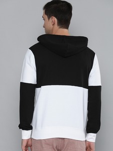 Sudadera con capucha y cremallera para hombre, 100% algodón, felpa francesa, con bloques de color, gruesa, con logotipo personalizado, OEM, al por mayor - Product Image 3
