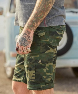 Pantalones cortos informales con estilo para hombre, 100% algodón, tela de lona de alta calidad, sólidos, ecológicos, transpirables, de secado rápido para todas las estaciones - Product Image 5