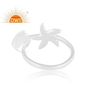 Anillo ajustable con diseño de Estrella de Plata de Ley fina más vendido, joyería personalizada para mujer, regalo para ella - Product Image 4