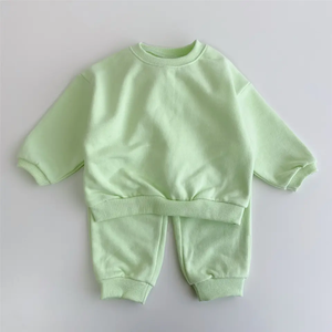 Chándal de manga corta de algodón Unisex, chándal de diseño personalizado para niños para la temporada de primavera, Color liso ecológico, novedad de 2023 - Product Image 6