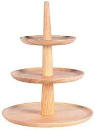Présentoir à gâteau en bois de manguier à 2 niveaux fait à la main Présentoir à usage domestique nouvellement conçu pour la présentation de gâteau - Product Image 4