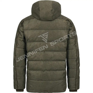 Veste de chasse d'extérieur pour hommes, 100% laine, respirante, coupe-vent, doudoune pour activités de chasse - Product Image 4