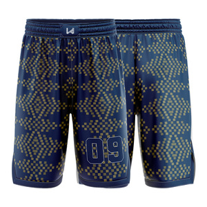 Shorts de basket-ball unisexes respirants, antibactériens, à séchage rapide, écologiques, imprimés par transfert thermique personnalisé, taille plus, pour 4 jeux - Product Image 6