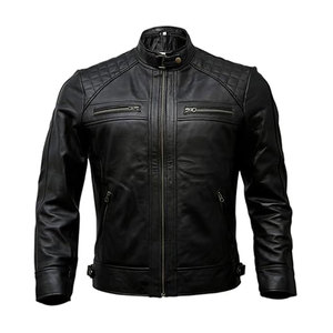 Breathable <b>Heated</b> Leather <b>Jacket</b> Pure Leather Fashionable Casualwear Windproof Leather <b>Jacket</b> For Men - Product Image 1