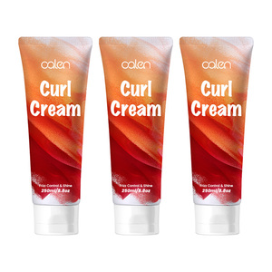 Luxfume 250ML Logo Personnalisé Noix de Coco <span class=keywords><strong>pour</strong></span> Bounce Curl Crème Coiffante Bio Bouclés Rehausseur Forte Tenue Vegan Lissant Aux Herbes - Product Image 1