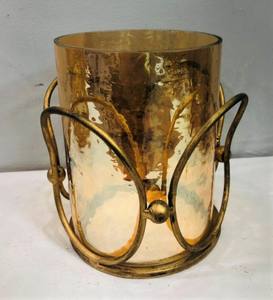 Meilleure vente grand support en verre de fer fait à la main Style Vintage bougeoir en métal candélabre personnalisable lanternes décoratives pour la maison - Product Image 1