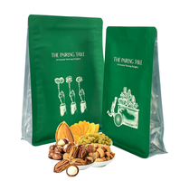 Herbruikbare vochtbestendige PE aluminiumfolie zak met trekbare sluiting voor voedsel, snacks, gedroogd fruit en noten, aanpasbare opties