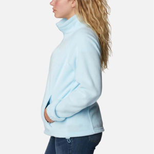 Abrigo polar informal a prueba de viento con cremallera completa para exterior de mujer a la moda con logotipo personalizado chaqueta de otoño e invierno para mujer - Product Image 2