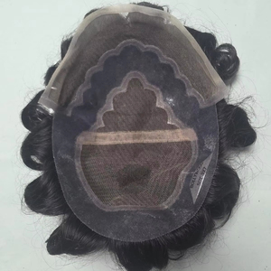 Bollywood Modèle Vague D'eau Cheveux Humains Toupet Perruque pour Hommes Taz Cheveux Bangladesh Prothèse Article - Product Image 1