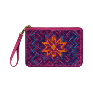 Trendy Handmade Beaded <b>Wristlet</b> Bag for Women with Custom Colors Evening Clutch Purse and Coin Pouch - Product Image 2