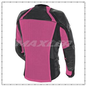 Chaqueta de moto de verano para mujer con paneles de malla transpirable y armadura aprobada por CE, forro impermeable desmontable - Product Image 2