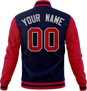 2025 Wholesale Custom <b>Men's</b> Winter Stand Collar Plus Size Varsity <b>Jackets</b> Leather <b>Baseball</b> Coat Embroidery Front Logo - Product Image 5