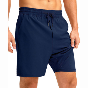 Oem Custom Fitness Workout Quick Dry Woven Shorts 2 in 1 Double <b>Layer</b> Men Sporty Shorts With Zipper Pocket - Product Image 5