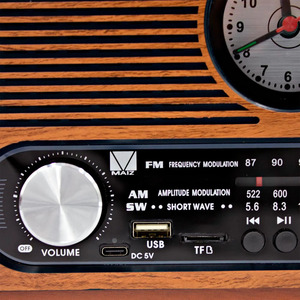 Portable Bluetooth <b>Speaker</b> FM SW AM <b>Vintage</b> Retro Classic - Assorted Colors - Product Image 3