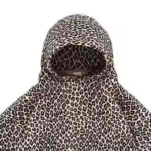Sudadera con Capucha Extra Grande para Hombre, Personalizada, con Estampado de Leopardo y Guepardo en 3D, 400 Grueso, 100% Algodón - Product Image 4