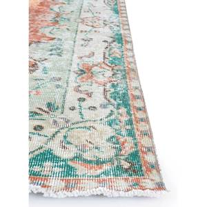 Alfombra de Lana Vintage Anudada a Mano, Diseño Rectangular Abstracto con Medallón Pae-2814, para Sala de Estar, Pasillo u Hogar - Product Image 4