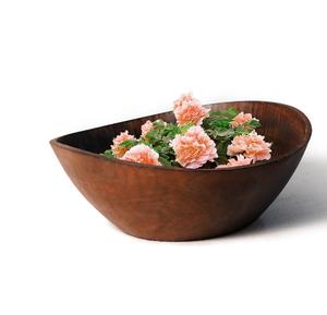 Bol décoratif en bois courbé pour ottoman, salon, cuisine, restaurant, bols pour servir la salade - Product Image 1