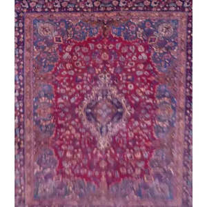 Una de las pocas alfombras persas de Tabriz de 12'9 x 9'7 - Product Image 1