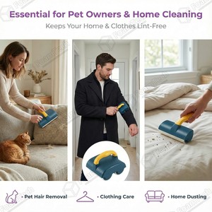 Penggulung Bulu Hewan Peliharaan Multifungsi Dual Barrel untuk Perawatan Rumah dan Pakaian - Product Image 5