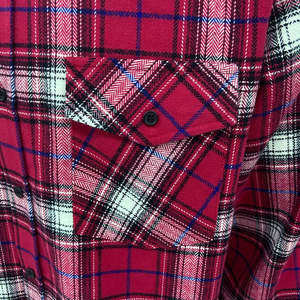 Camisas de franela para vacaciones de verano de calidad superior para hombre, camisas de franela forradas elegantes con botones cubiertos de algodón transpirable para niños - Product Image 6