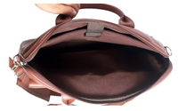 Mochila Oficina Computadora de cuero Bolsa Laptop para mujeres y hombres Cuero de vaca Laptop Mochilas Unisex