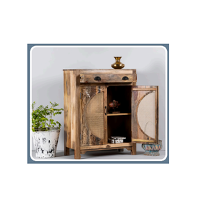 Armoire de rangement en bois massif réglable 5+ tiroirs Portes à panneaux Extensible Modulaire Gain de place pour l'école Salon Hôpital - Product Image 2