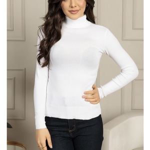 Pull chaud à col rond en coton pour femmes pull pour dames tricoté surdimensionné en tricot torsadé automne pull décontracté quotidien de BD - Product Image 3