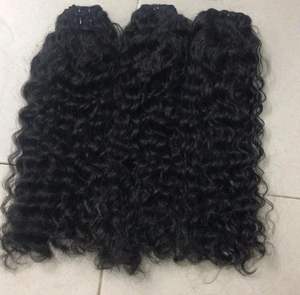 Lot de Tissage de Cheveux Indiens Bruts Non Traités Naturels Ondulés Lisses Frisés Vente en Gros Fournisseurs de Cheveux Humains Indiens Bruts en Vrac - Product Image 4
