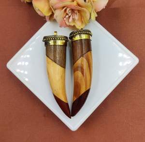 Accesorios recién llegado collar de cuerno de buey de búfalo pulido estilo Animal hueso joyería diseño Natural cuentas mujeres niñas boda - Product Image 3