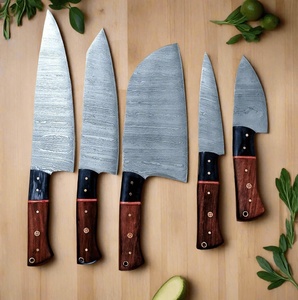 Juego de 5 Cuchillos de Chef de Acero Damasco de 67 Capas |   Juego de Cuchillos de Cocina Profesionales Ambidiestros y Ecológicos |   Fabricación Personalizada al por Mayor OEM - Product Image 1