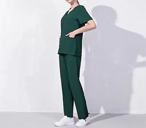 Ensemble d'uniformes médicaux personnalisés en soie légère et douce pour femmes, pour salon, laboratoire, dentisterie, hôpital, infirmière - Product Image 4